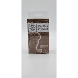 FolkArt Velvet Crush – 2 Step Flock Kit (Brown) – Velvety Soft Finish – New Seal